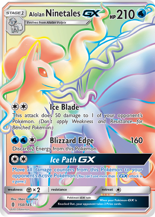 Alolan Ninetales-GX – Guardians Rising