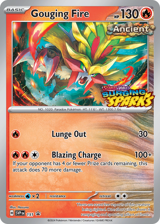 Gouging Fire – Scarlet & Violet Black Star Promos