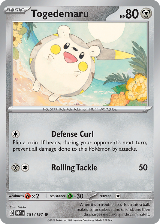 Togedemaru – Obsidian Flames