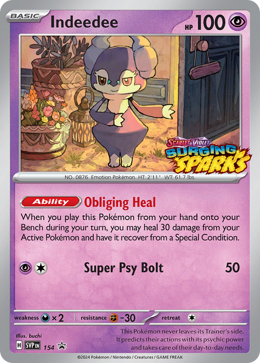 Indeedee – Scarlet & Violet Black Star Promos