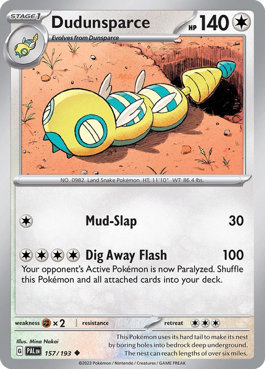 Dudunsparce – Paldea Evolved