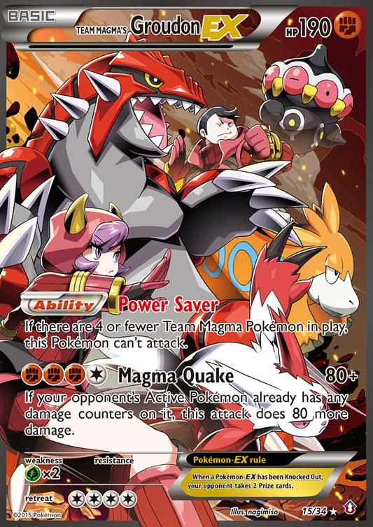 Team Magma's Groudon-EX – Double Crisis