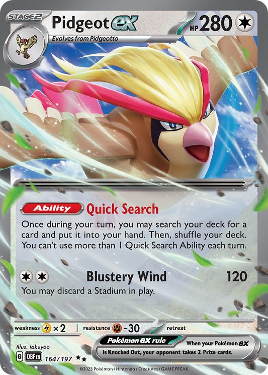 Pidgeot ex – Obsidian Flames