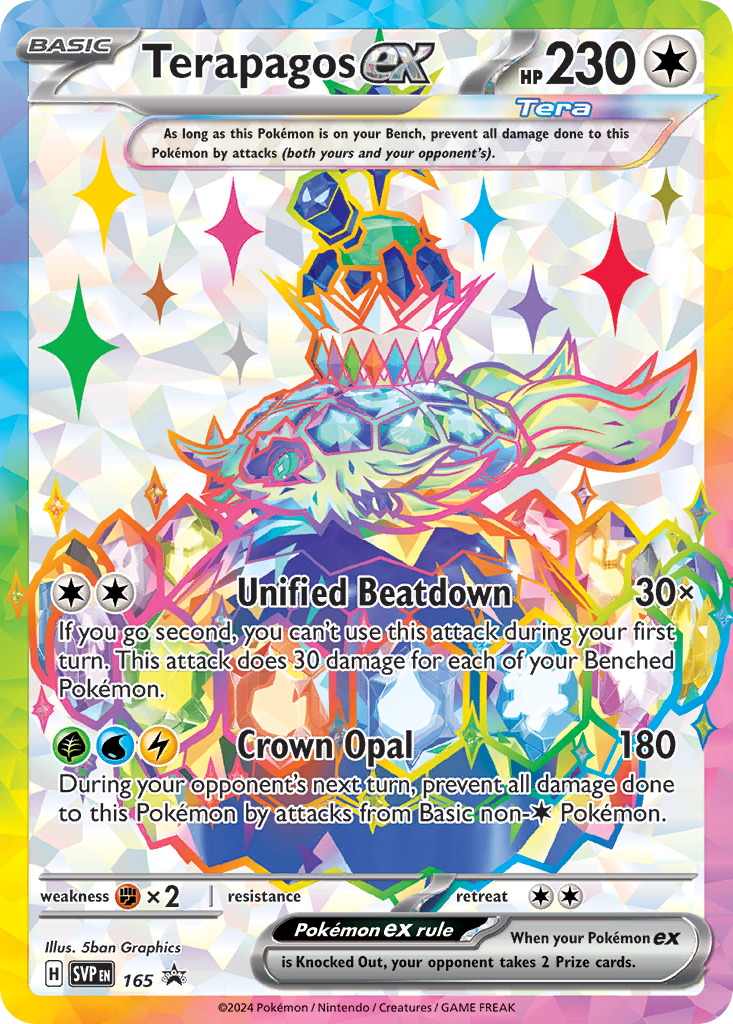 Terapagos ex – Scarlet & Violet Black Star Promos