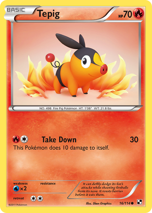 Tepig – Black & White