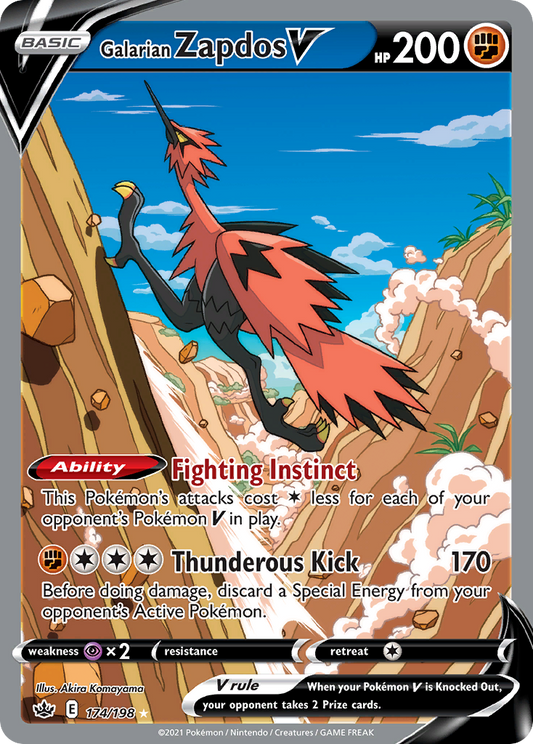 Galarian Zapdos V – Chilling Reign