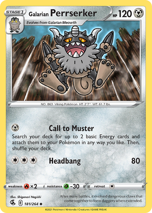 Galarian Perrserker – Fusion Strike