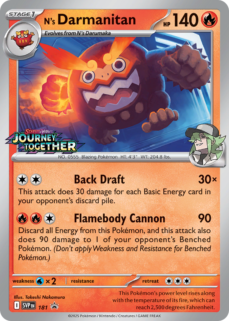 N's Darmanitan – Scarlet & Violet Black Star Promos