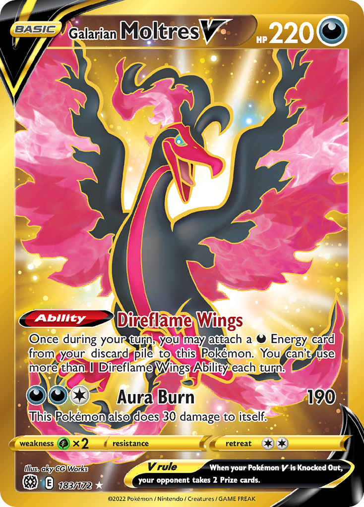 Galarian Moltres V – Brilliant Stars