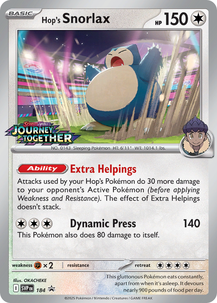 Hop's Snorlax – Scarlet & Violet Black Star Promos
