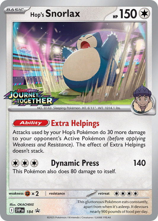 Hop's Snorlax – Scarlet & Violet Black Star Promos