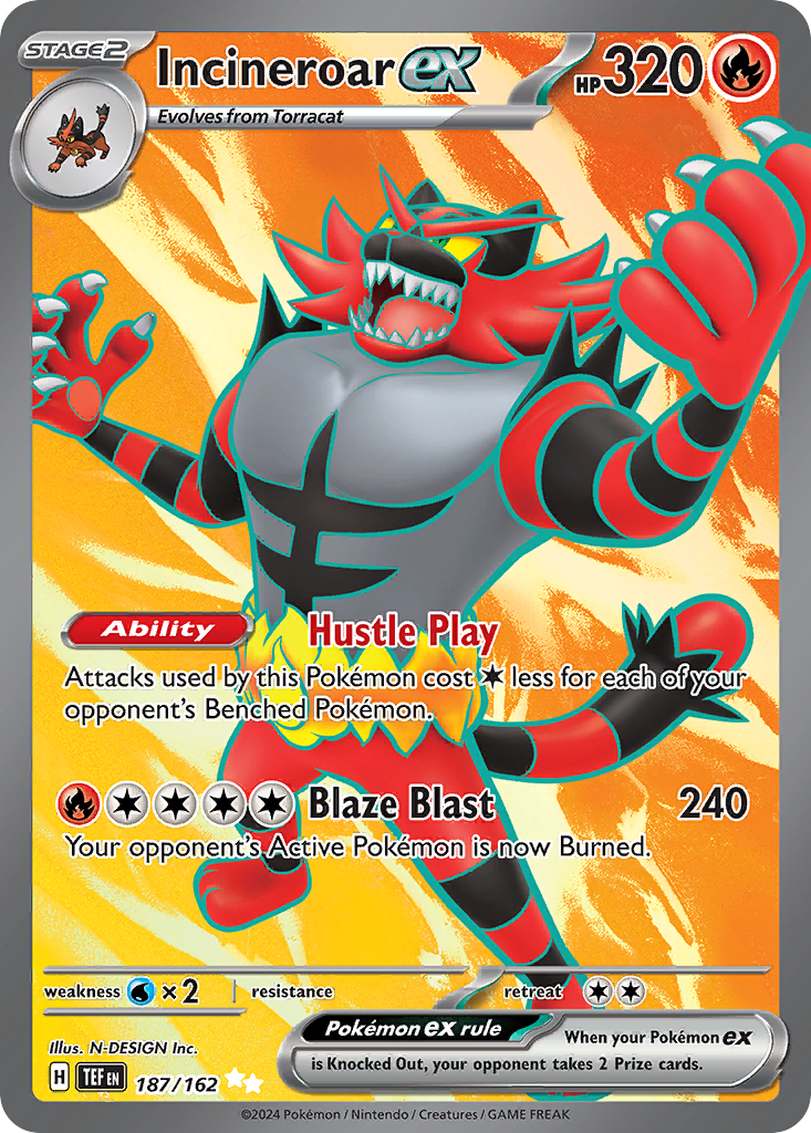 Incineroar ex – Temporal Forces