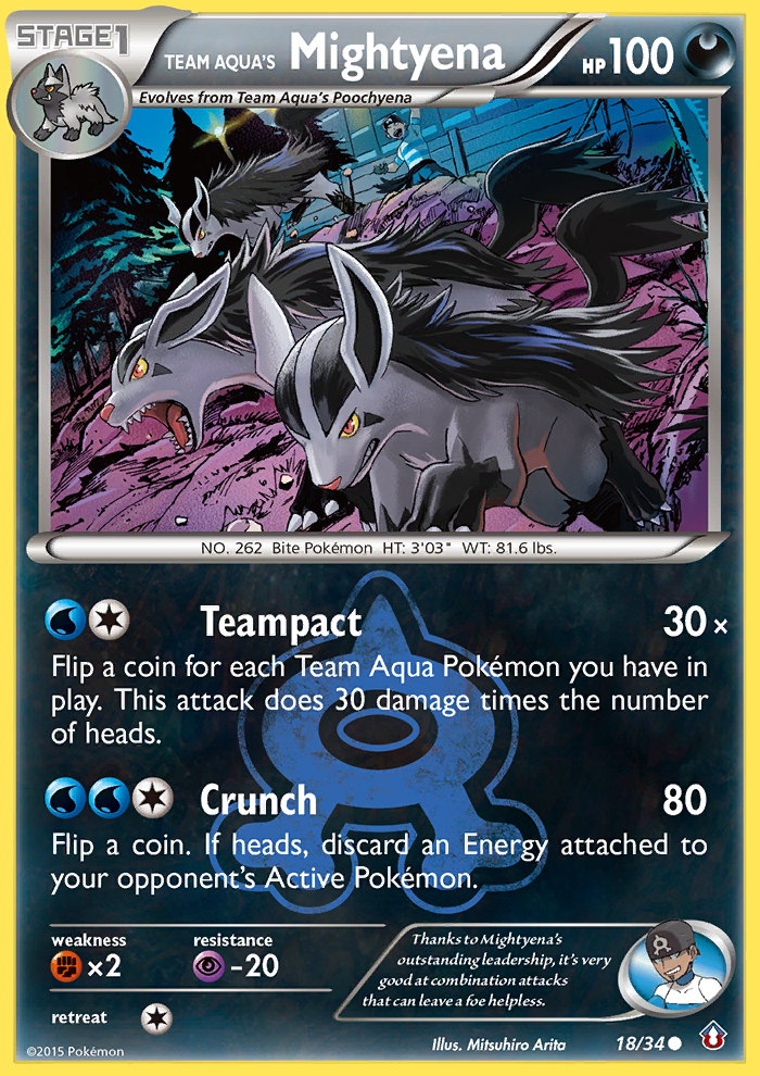 Team Aqua's Mightyena – Double Crisis