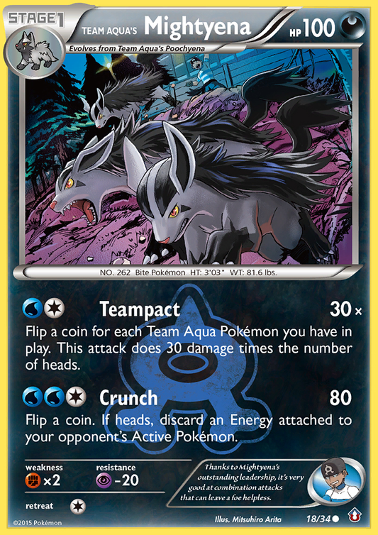 Team Aqua's Mightyena – Double Crisis