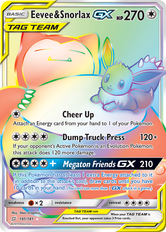 Eevee & Snorlax-GX – Team Up