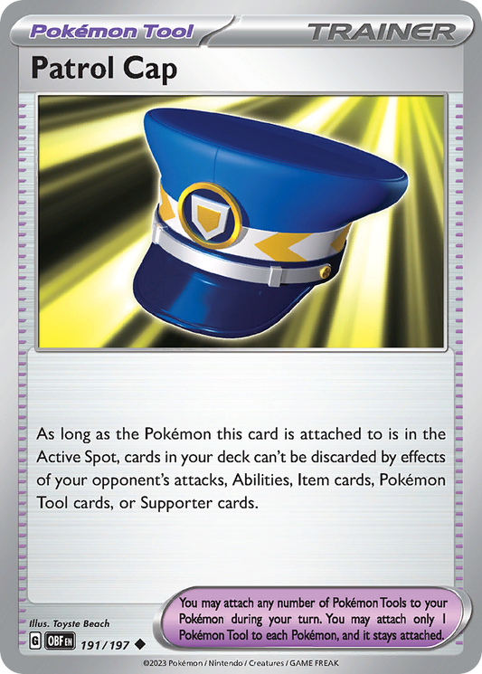 Patrol Cap – Obsidian Flames