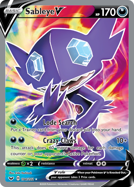 Sableye V – Sword & Shield
