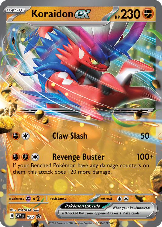 Koraidon ex – Scarlet & Violet Black Star Promos