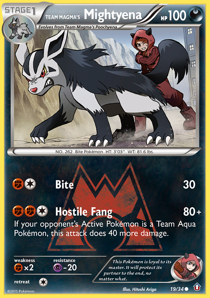 Team Magma's Mightyena – Double Crisis