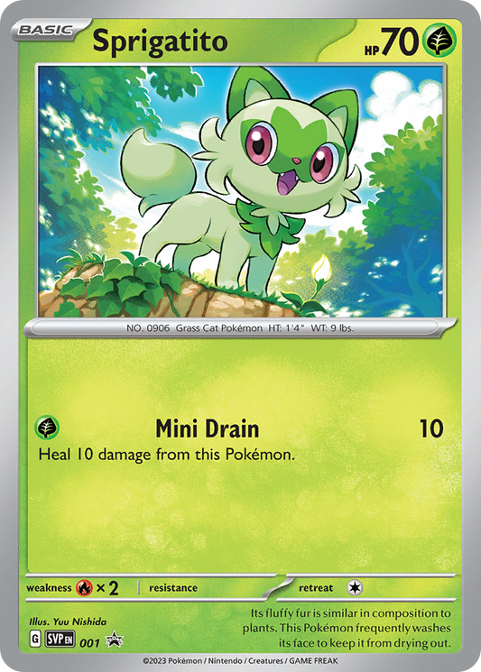 Sprigatito – Scarlet & Violet Black Star Promos