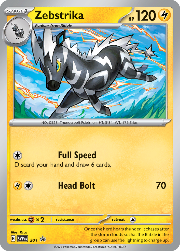 Zebstrika – Scarlet & Violet Black Star Promos