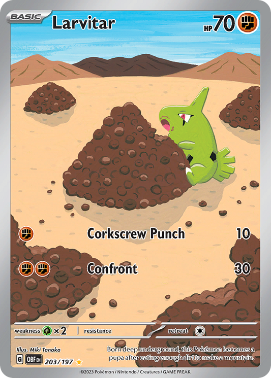 Larvitar – Obsidian Flames
