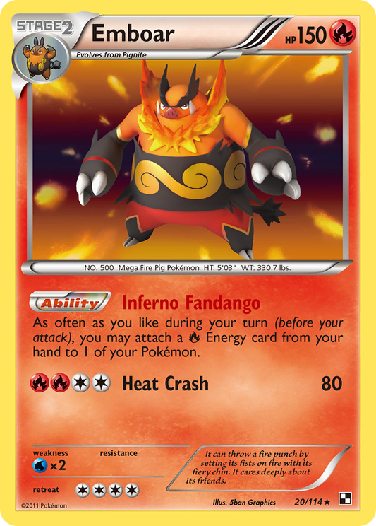 Emboar – Black & White