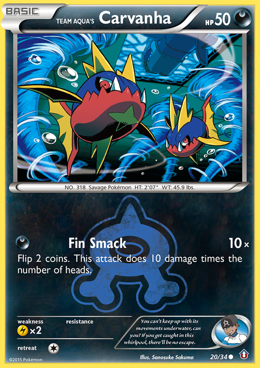Team Aqua's Carvanha – Double Crisis