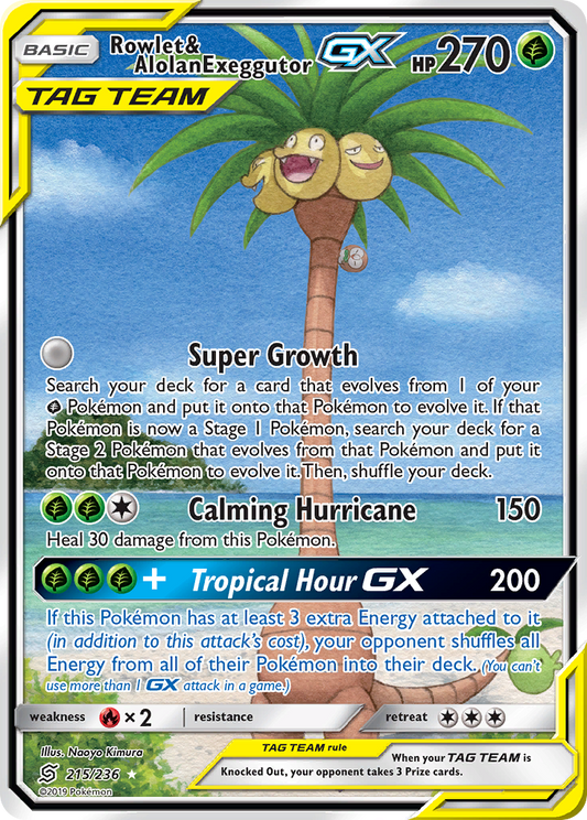 Rowlet & Alolan Exeggutor-GX – Unified Minds