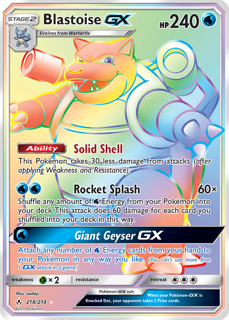 Blastoise-GX – Unbroken Bonds
