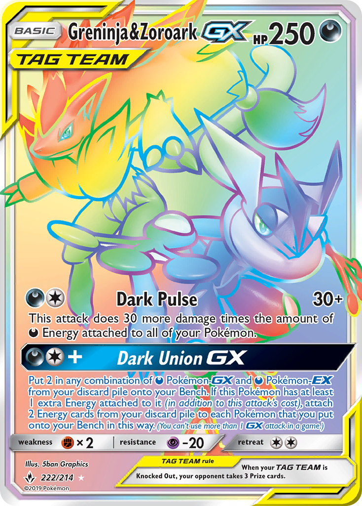 Greninja & Zoroark-GX – Unbroken Bonds