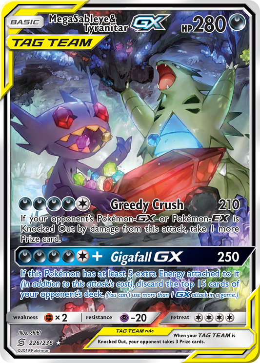 Mega Sableye & Tyranitar-GX – Unified Minds