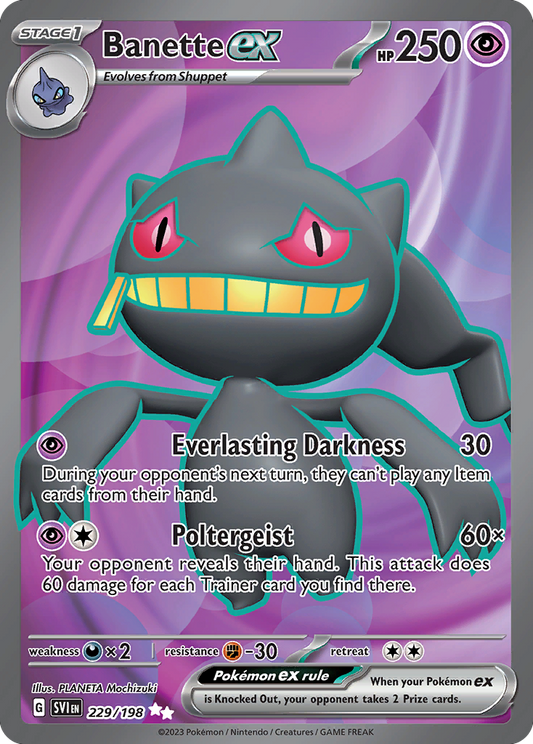 Banette ex – Scarlet & Violet