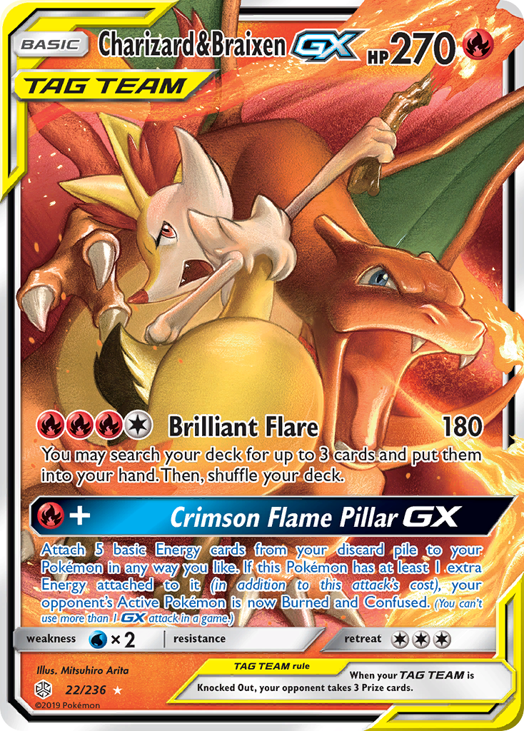 Charizard & Braixen-GX – Cosmic Eclipse