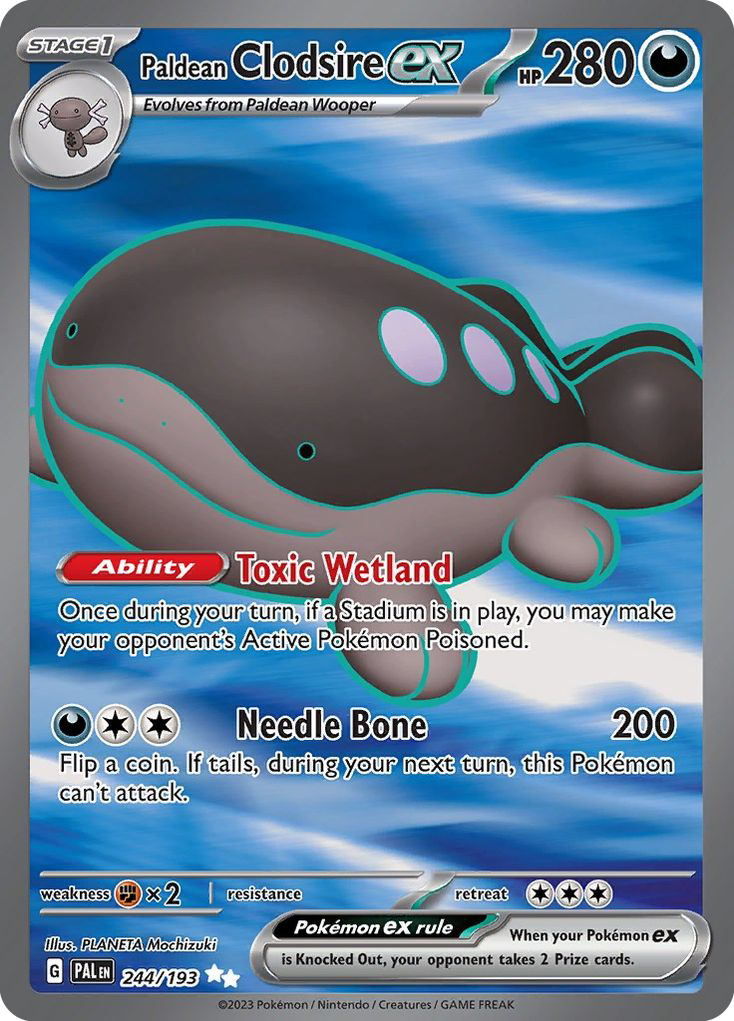 Paldean Clodsire ex – Paldea Evolved