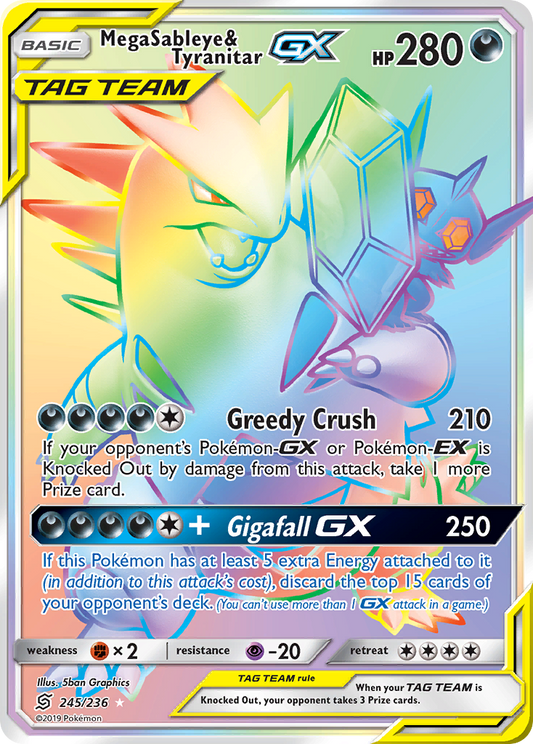 Mega Sableye & Tyranitar-GX – Unified Minds