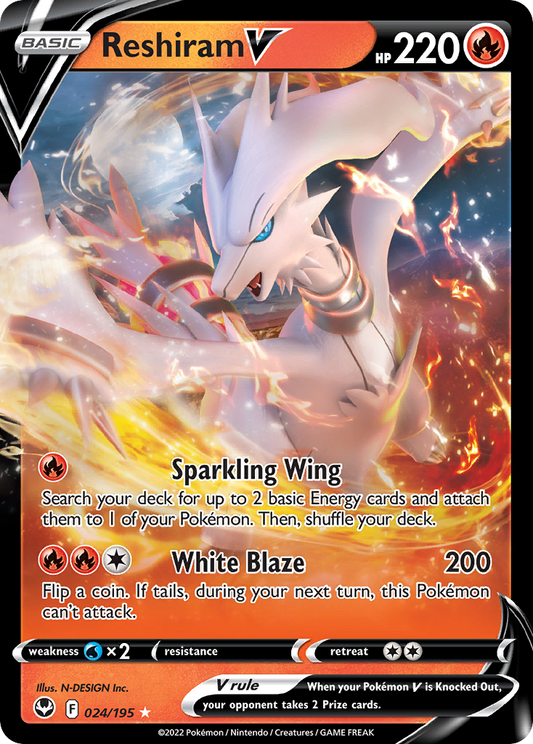 Reshiram V – Silver Tempest