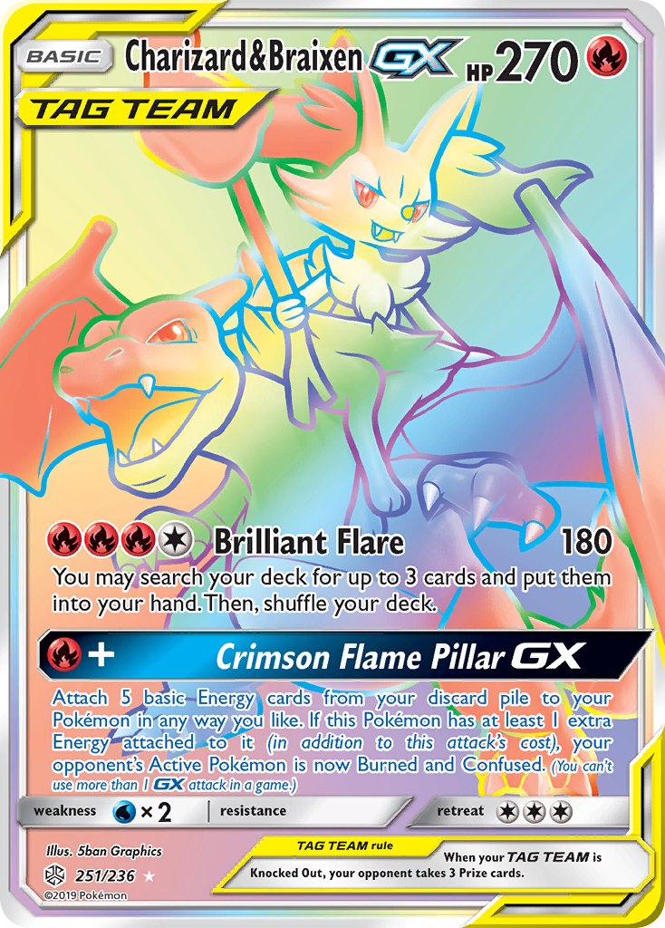 Charizard & Braixen-GX – Cosmic Eclipse