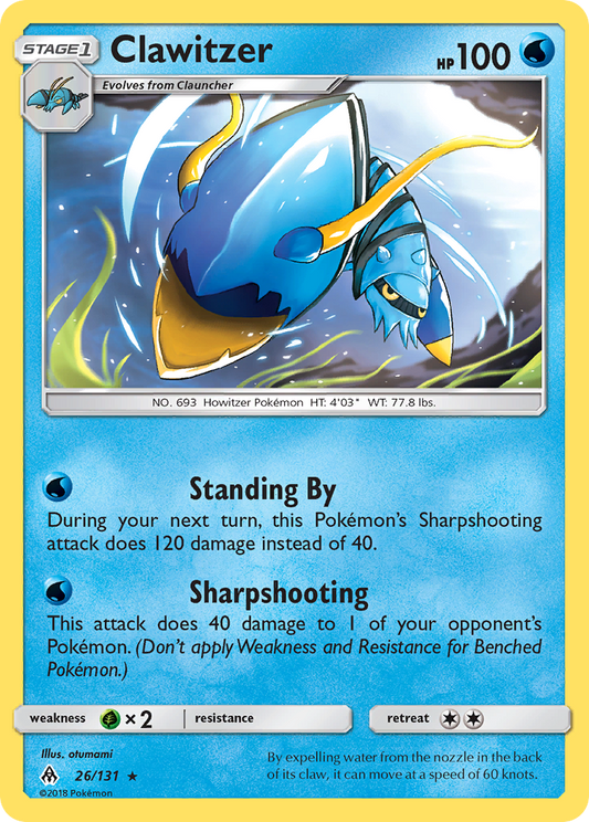 Clawitzer – Forbidden Light