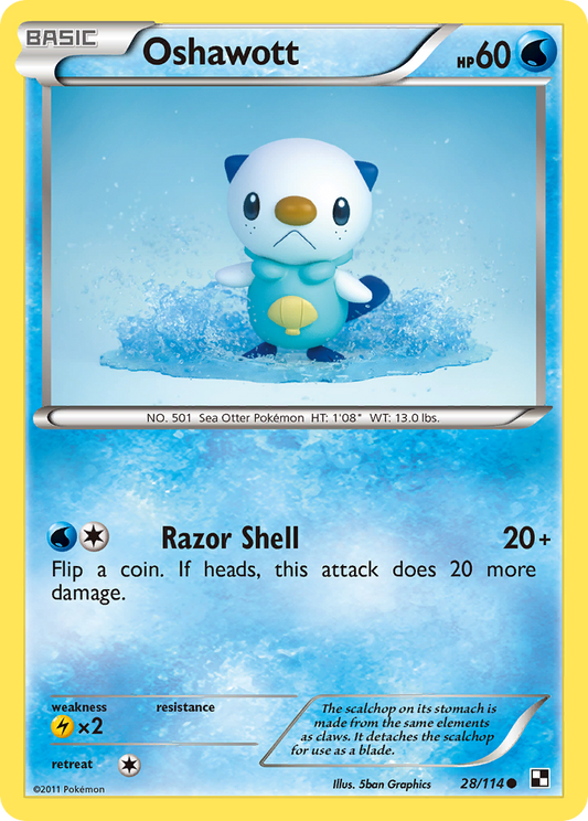 Oshawott – Black & White