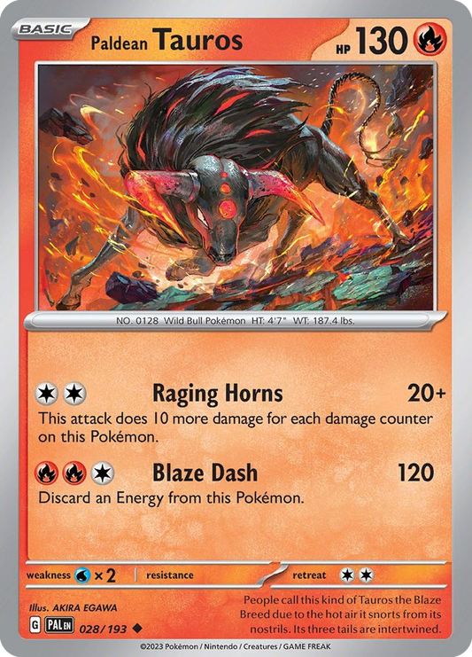 Paldean Tauros – Paldea Evolved