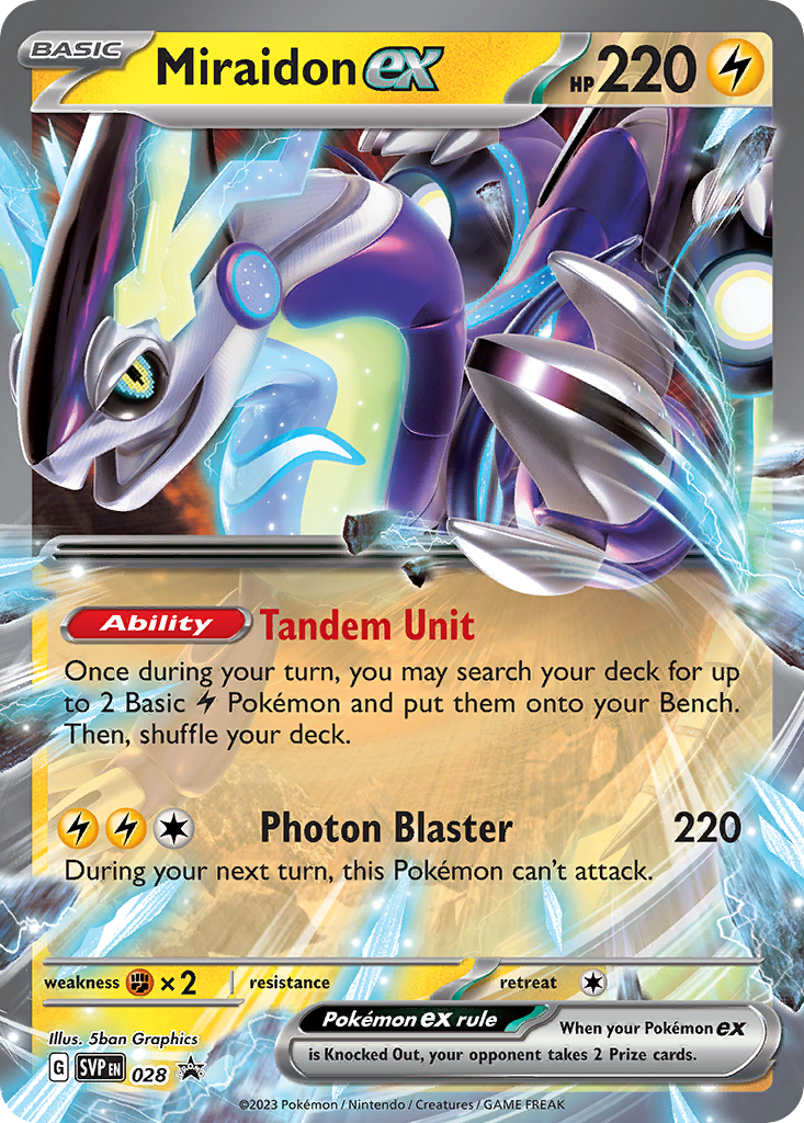 Miraidon ex – Scarlet & Violet Black Star Promos