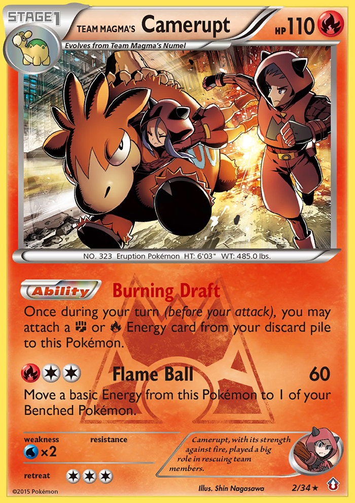 Team Magma's Camerupt – Double Crisis