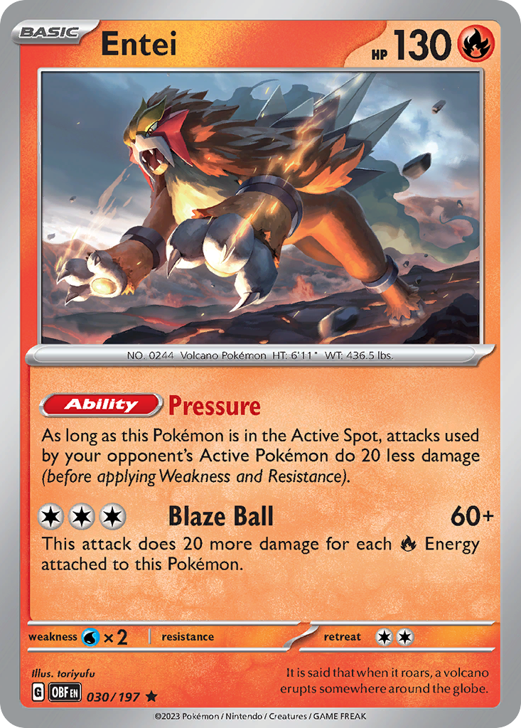 Entei – Obsidian Flames