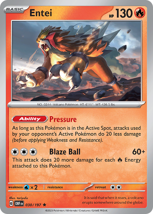 Entei – Obsidian Flames