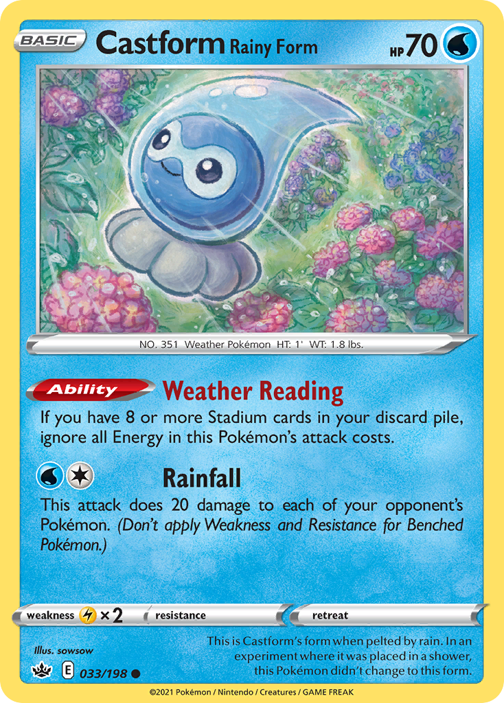 Castform Rainy Form – Chilling Reign