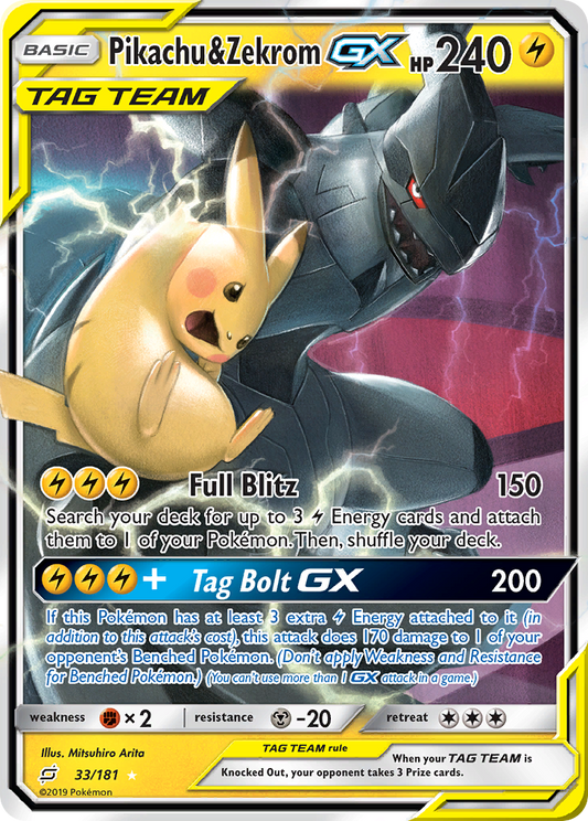 Pikachu & Zekrom-GX – Team Up