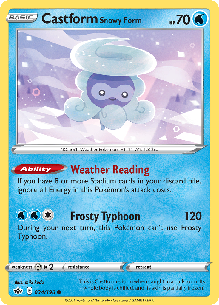 Castform Snowy Form – Chilling Reign