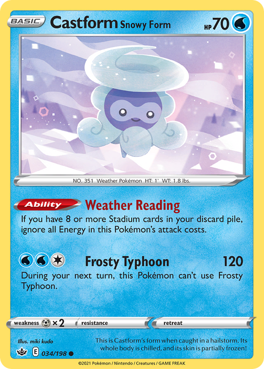Castform Snowy Form – Chilling Reign