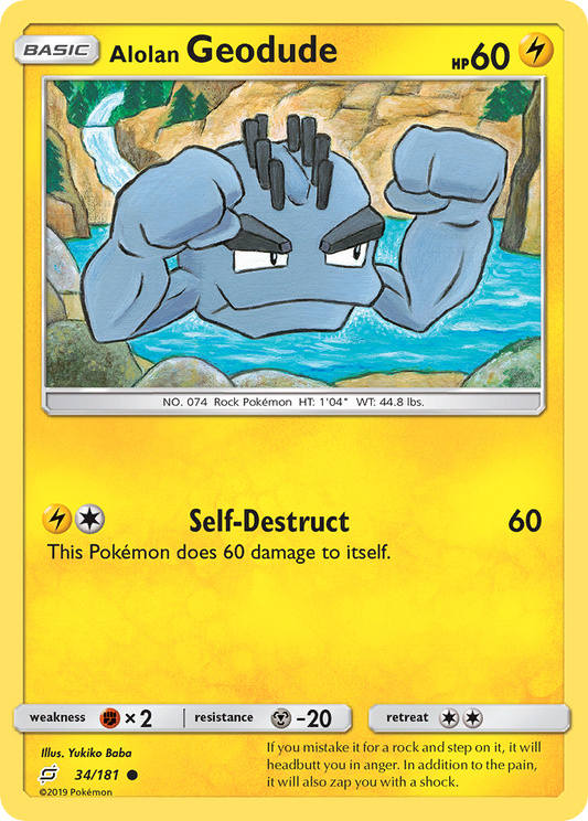 Alolan Geodude – Team Up